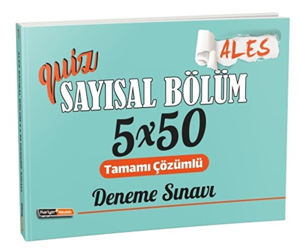 Kariyer Meslek 2021 Quiz Ales Sayısal Bölüm 5x50 Deneme Sınavı