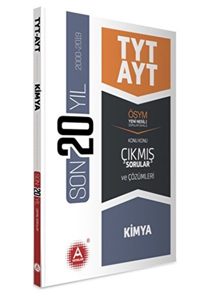 KAMPANYA - A Yayınları TYT AYT Kimya Son 20 Yıl Konu Konu Çıkmış Sorular