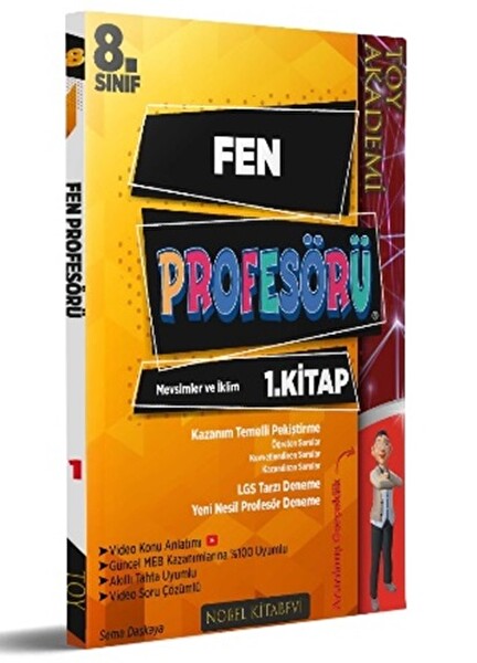 Toy Akademi 8. Sınıf Fen Profesörü 1.Kitap Mevsimler ve İklim