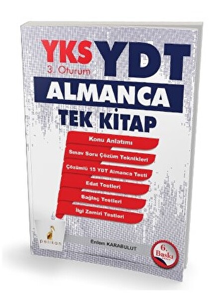 Pelikan YKS YDT Almanca Tek Kitap