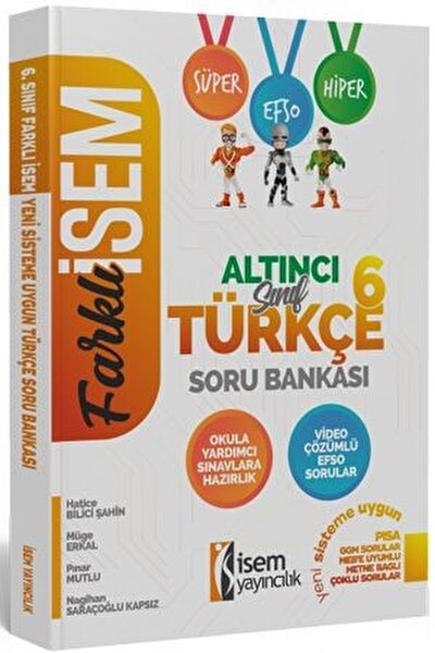İsem Farklı İsem 6. Sınıf Türkçe Soru Bankası