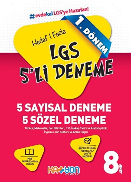 Katyon 8. Sınıf LGS 1. Dönem 5 Deneme