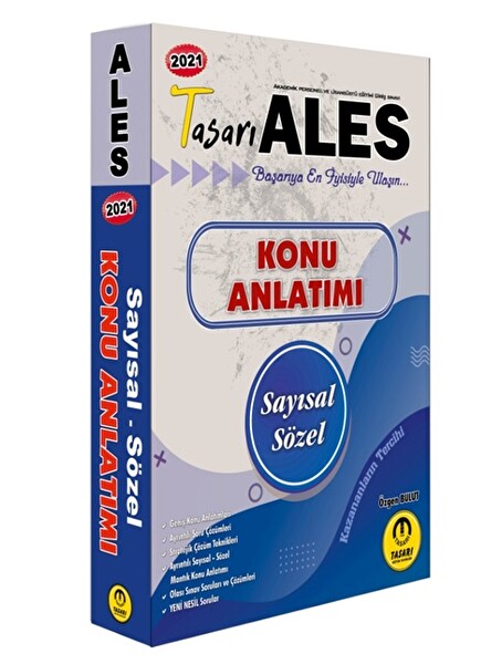 Tasarı 2021 ALES Matematik-Türkçe Konu Anlatımı