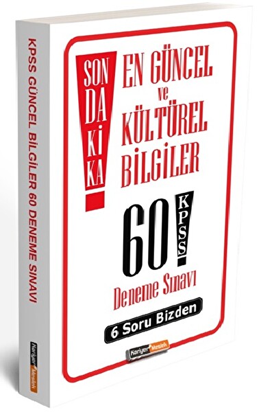 Kariyer Meslek KPSS En Güncel ve Kültürel Bilgiler 60 Deneme Sınavı