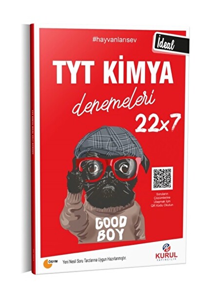 Kurul TYT İdeal 22x7 Kimya Denemeleri QR Kod Çözümlü