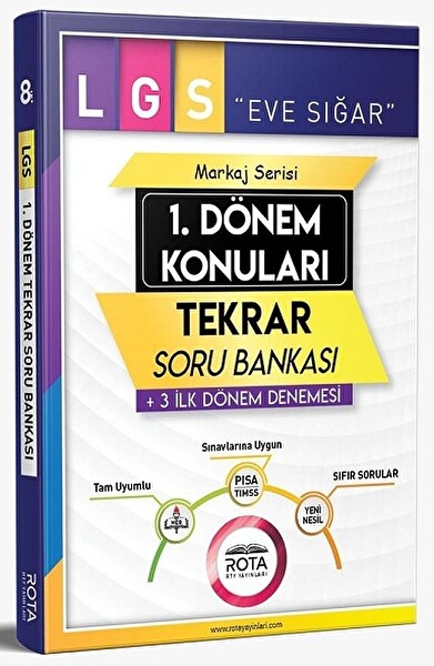 Rota 8. Sınıf LGS 1. Dönem Konuları Tekrar Soru Bankası