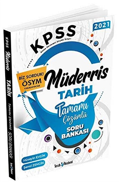 Tercih Akademi 2021 KPSS MÜDERRİS Tarih Tamamı Çözümlü Soru Bankası