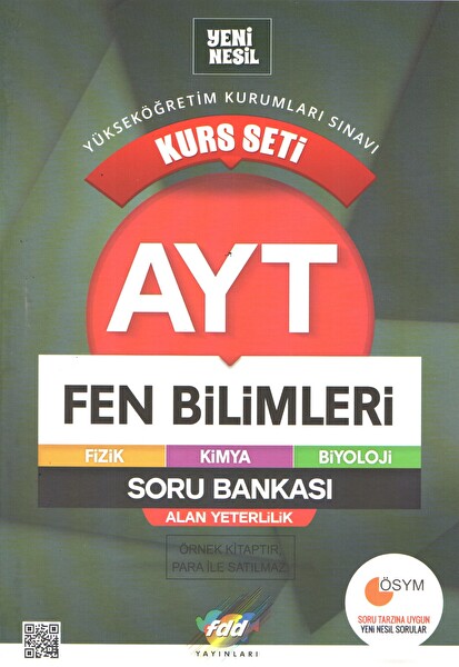 Fdd Kurs Seti AYT Fen Bilimleri Soru Bankası (Yeni)