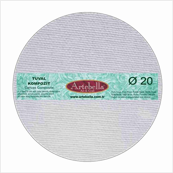 Ktytc020 Artebella Tuval Kompozit Yuvarlak