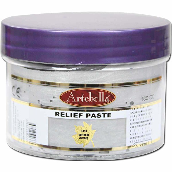 3353 Artebella Rölyef Pasta Metalik Gümüş