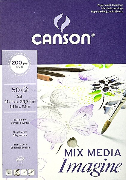 Canson Pas İmagine Çok Amaçlı Blok 50 Sayfa A4 200gr