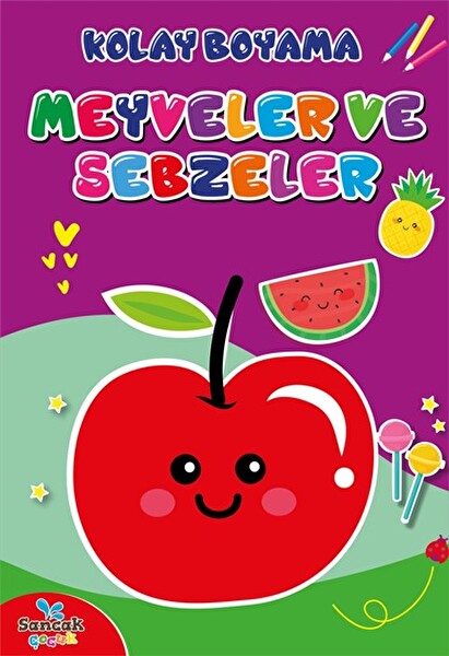 Kolay Boyama Meyve ve Sebzeler 
