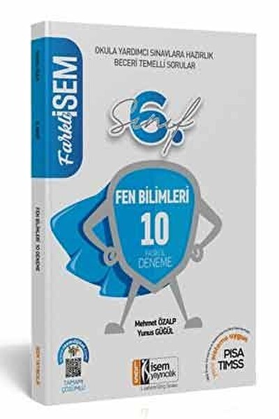 İsem Farklı İsem 6. Sınıf Fen Bilimleri Tamamı Çözümlü 10 Fasikül Deneme