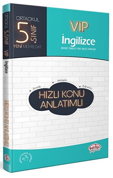 Editör 5. Sınıf VIP İngilizce Hızlı Konu Anlatımlı