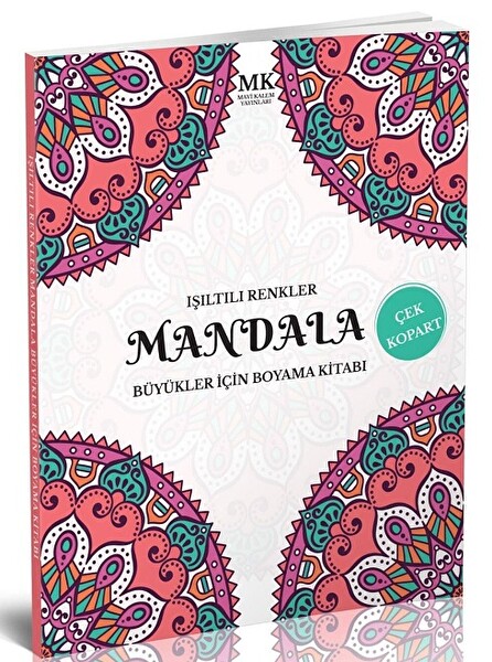 Büyükler İçin Boyama Kitabı Mandala Işıltılı Renkler