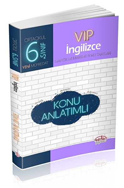 Editör 6. Sınıf VIP İngilizce Konu Anlatımlı