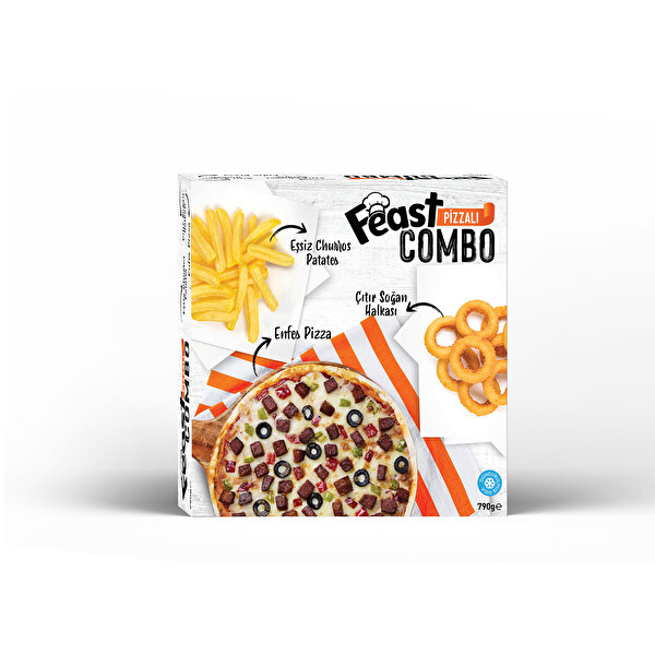 Feast Combo Menü Pizza-Patates-Soğan Halkası 790 gr