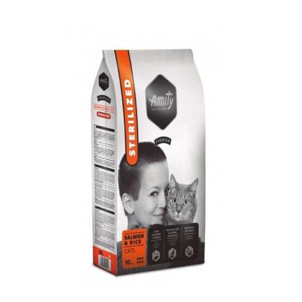 Amity Premium Somon Balık ve Pirinçli Yetişkin 10 kg Kedi Maması
