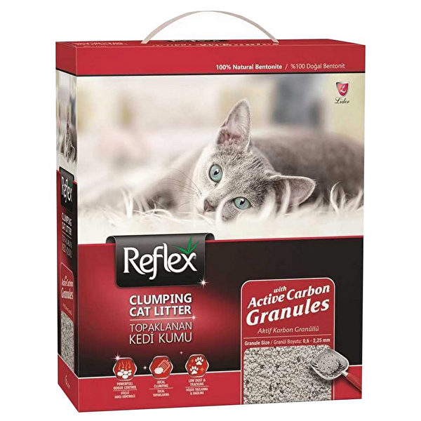 Reflex  Granül Aktif Karbonlu Topaklanan Kedi Kumu