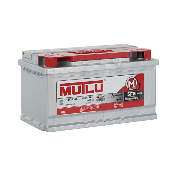 Mutlu 12 Volt 80 Amper SFB Son Teknoloji Akü Üretim Yılı: 2021