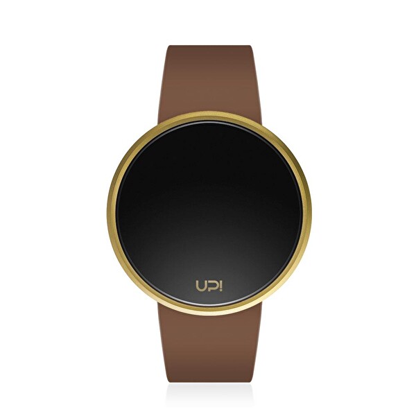  UPWATCH Round Gold Brown Unisex Kol Saati