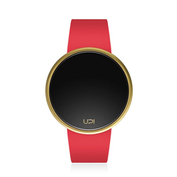  UPWATCH Round Gold Red Unisex Kol Saati