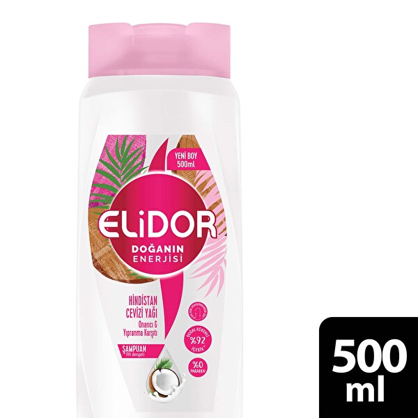 Elidor Doğanın Enerjisi Saç Bakım Şampuanı Hindistan Cevizi Yağı 500 ml