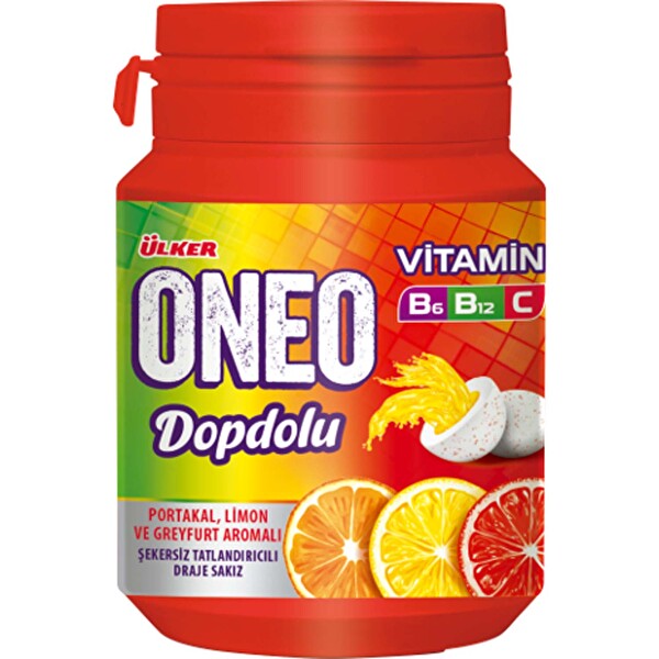Ülker Oneo Dopdolu Vitamin Draje Meyve Aromalı Sakız 48
