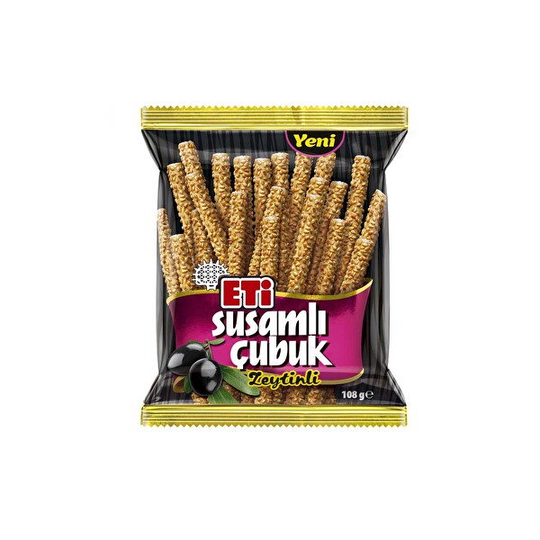 Eti Susamlı Zeytinli Çubuk Kraker 108 g