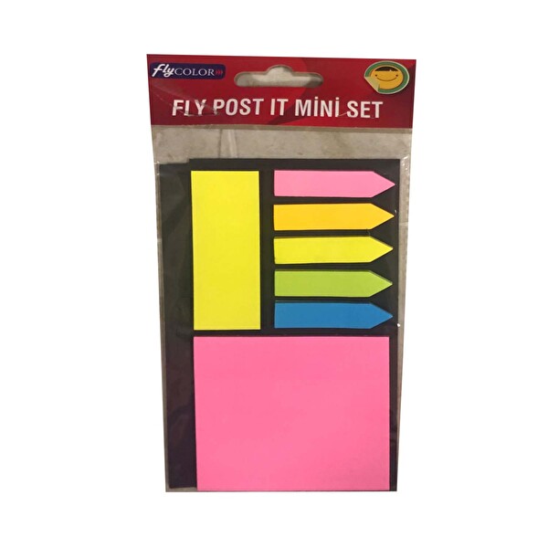 Fly Color Mini Yapışkanlı Not Kağıtları Seti