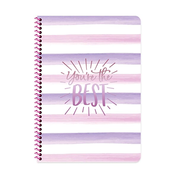 Keskin Color A4 80 Yaprak Çizgili Pp Spiralli Shine Defter