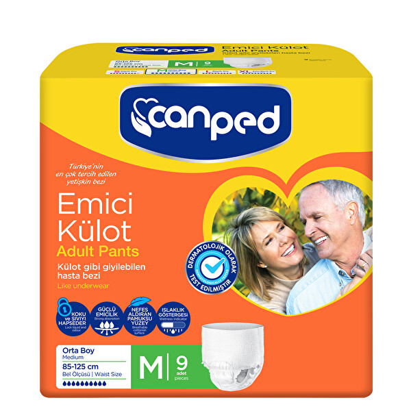 Canped Emici Külot Bez Orta 9'lu