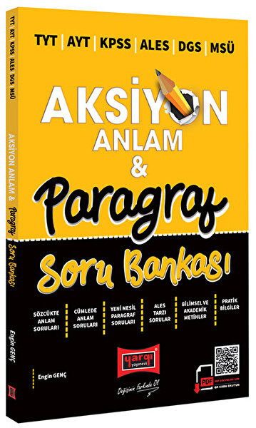 2022 TYT AYT KPSS ALES DGS MSÜ Aksiyon Anlam & Paragraf Soru Bankası