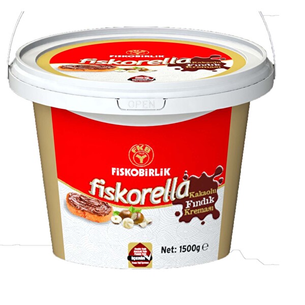 Fiskorella Kakolu Fındık Kreması Kova 1500 g