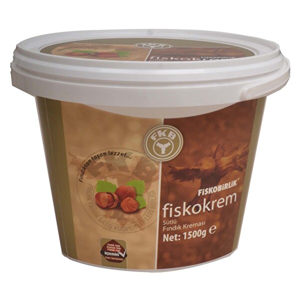 Fiskokrem Sütlü Fındık Kreması Kova 1500 g