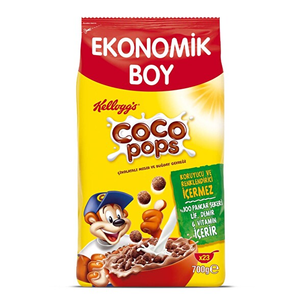 Kellogg's Coco Pops Çikolatalı Mısır Ve Buğday Gevreği 700 g