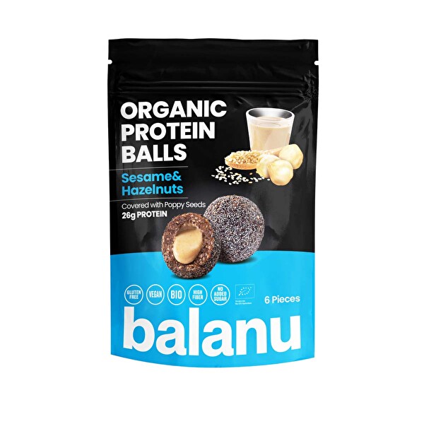 Balanu Organik Protein Topu Susam Fındık 110 g