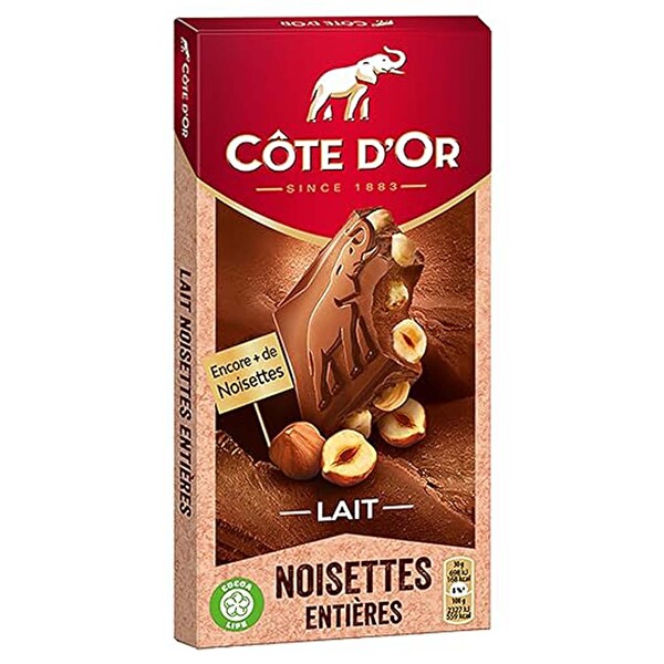 Cote D'Or Blok Sütlü Tam Fındık Çikolata 180 g
