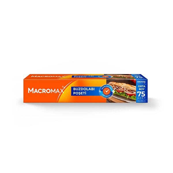 Macromax Buzdolabı Poşeti Orta Boy 75 Adet