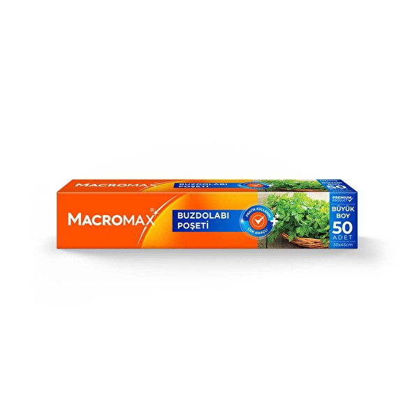 Macromax Buzdolabı Poşeti Büyük Boy 50 Adet