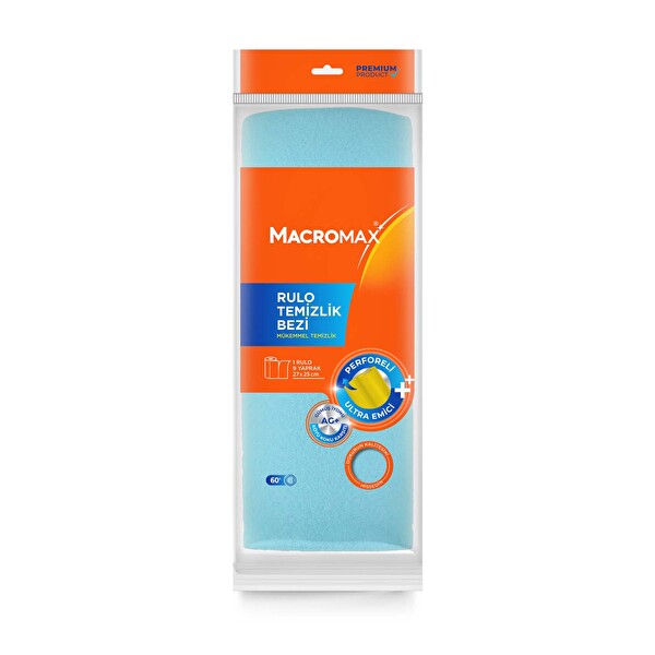 Macromax Rengarenk Rülo Temizlik Bezi