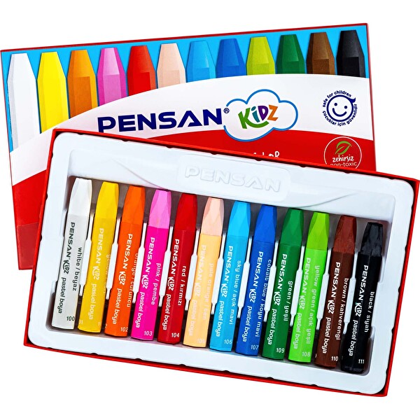 Pensan Kidz Pastel Boya 12 Renk