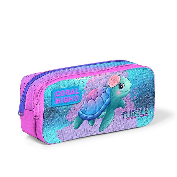 Coral High Kalem Kutusu İki Bölmeli
