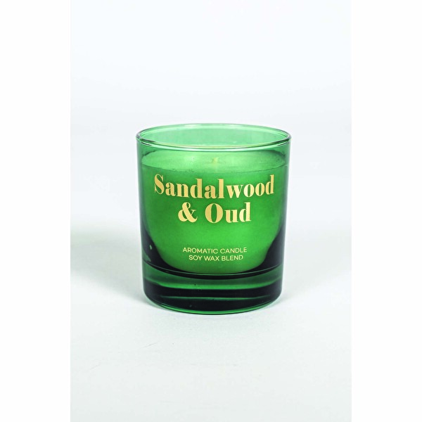 Sandalwood&Oud Kokulu Mum Yeşil 200 g