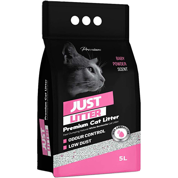 Just Litter Bebek Pudra Kokulu Kedi Kumu 5 L