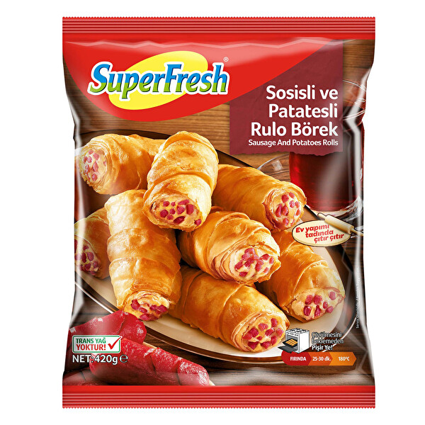 Superfresh Sosisli Ve Patatesli Rulo Börek 420 Gr