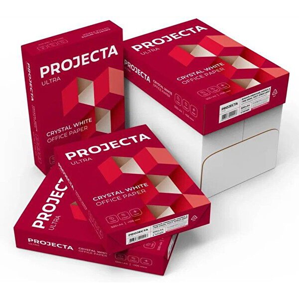 Projecta Ultra  Fotokopi Kağıdı A4 80 Gr 1 Koli 5 Paket