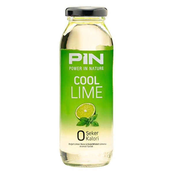 Pin Cool Lime Tea Soğuk Çay Cam Şişe 250 ml