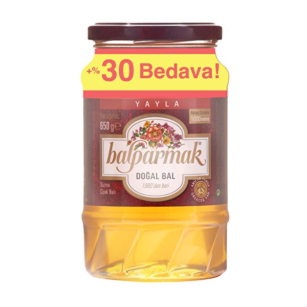 Balparmak Yayla Balı %30 Bedava 650 g 