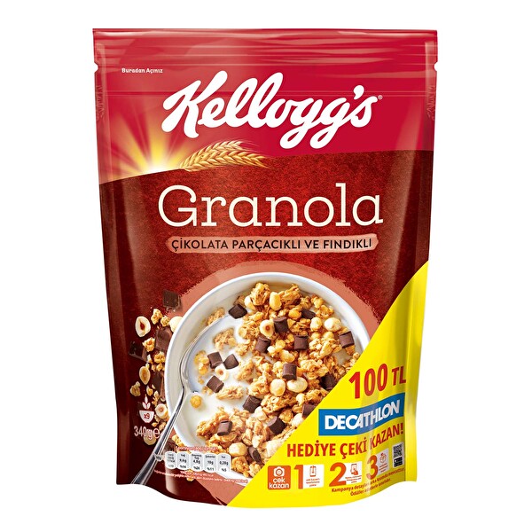 Kellogg's Çikolatalı Fındıklı Granola 340 g